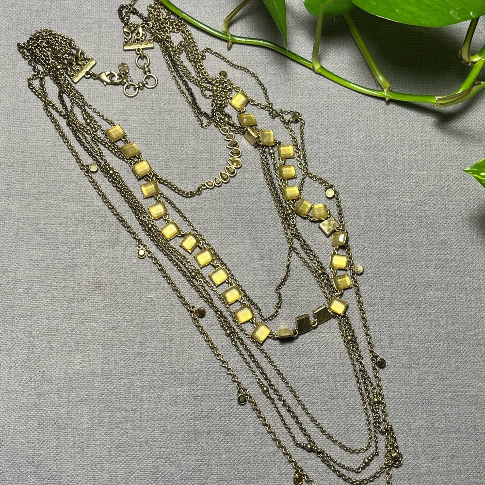 Lucky Brand Gold Multi-Layer Necklace